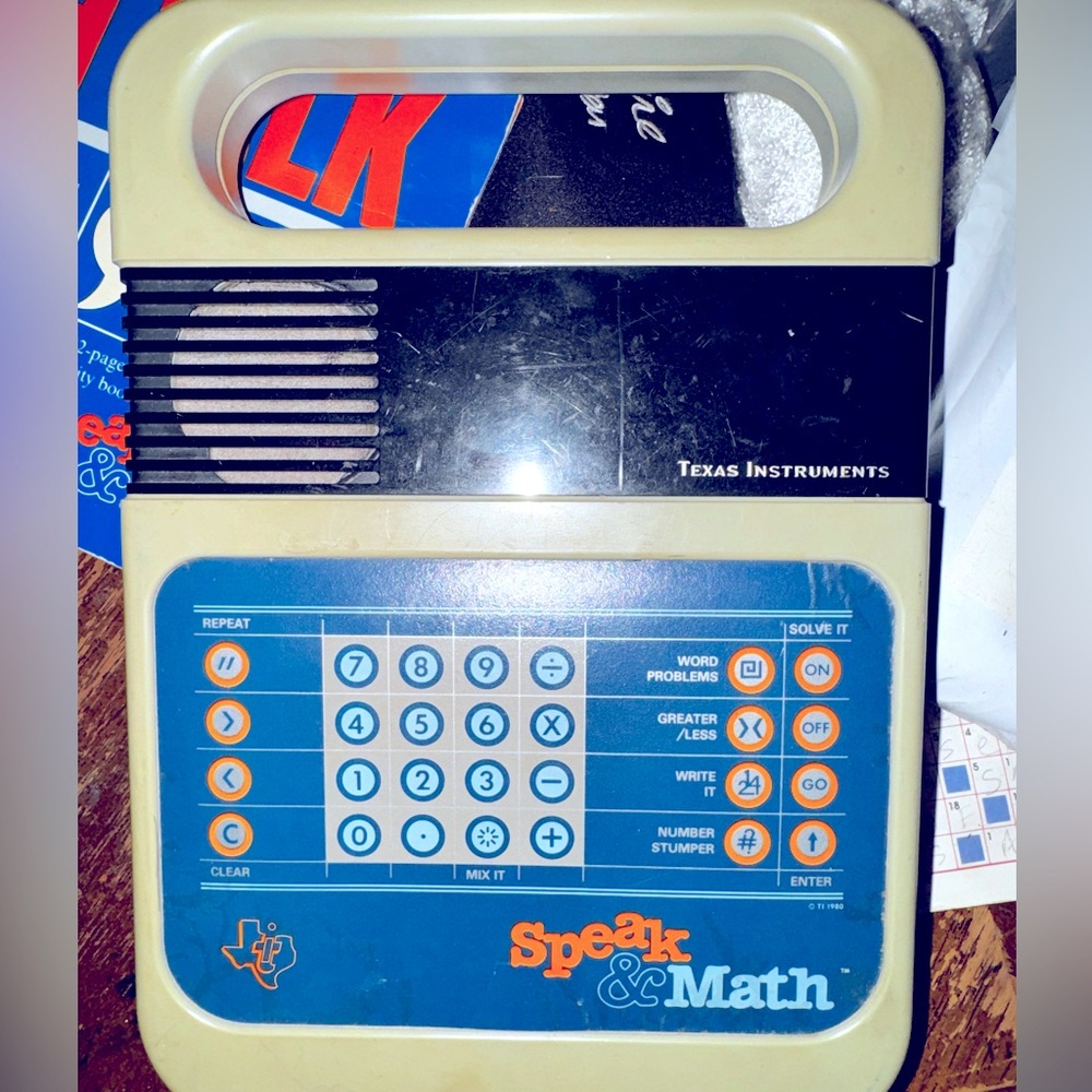 Texas Instruments Speak & Math vintage